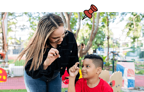 Imagem 01 mostrando um garoto com TEA