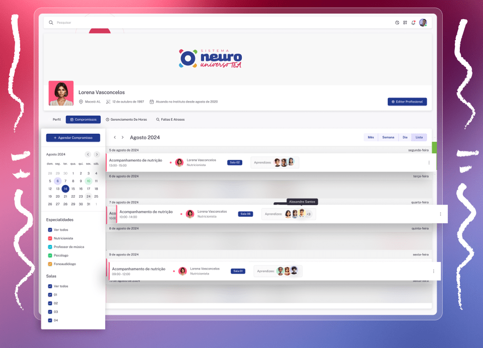 Imagem do sistema Neuro Universo TEA